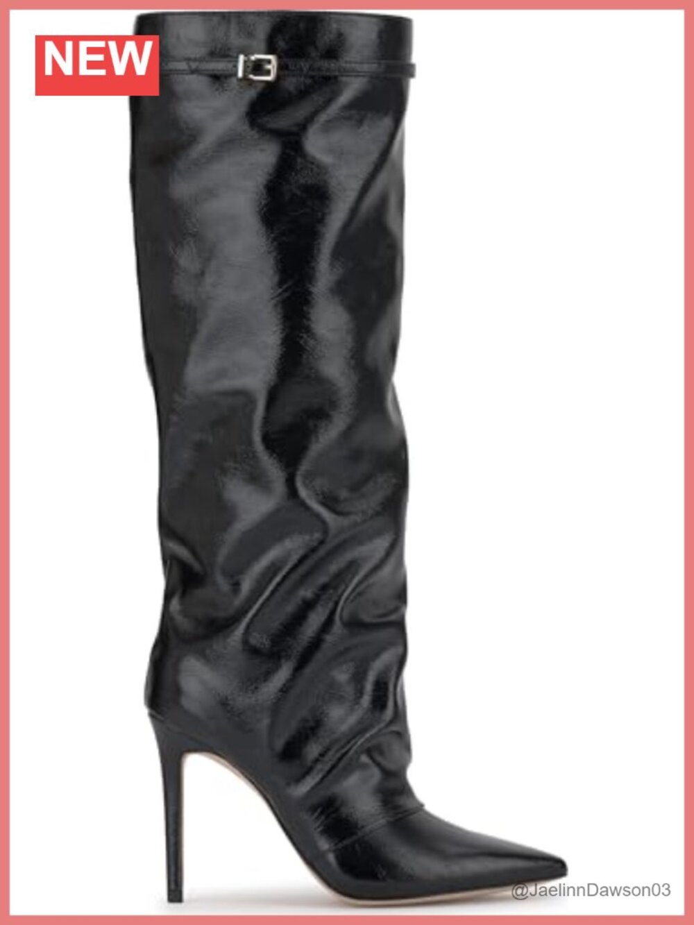 Jessica Simpson Paeril Faux Leather Wide Calf Knee High Stiletto Boot - Picture 5 of 6